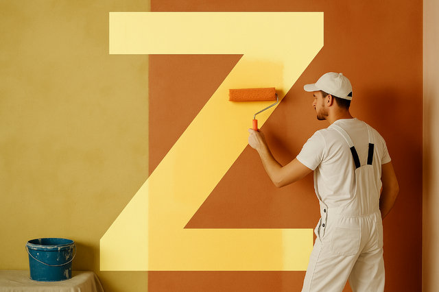 Colori con la Z per pareti: tonalità, abbinamenti e codici