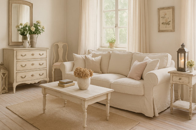 Il fascino dello shabby chic per il salotto e soggiorno